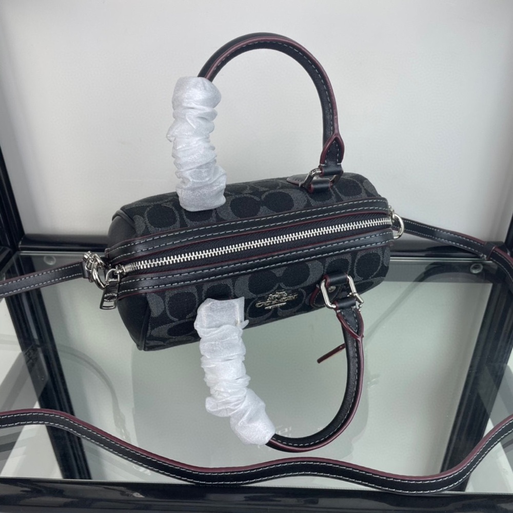 Coach Black Signature Mini Satchel - Picture 7 of 8